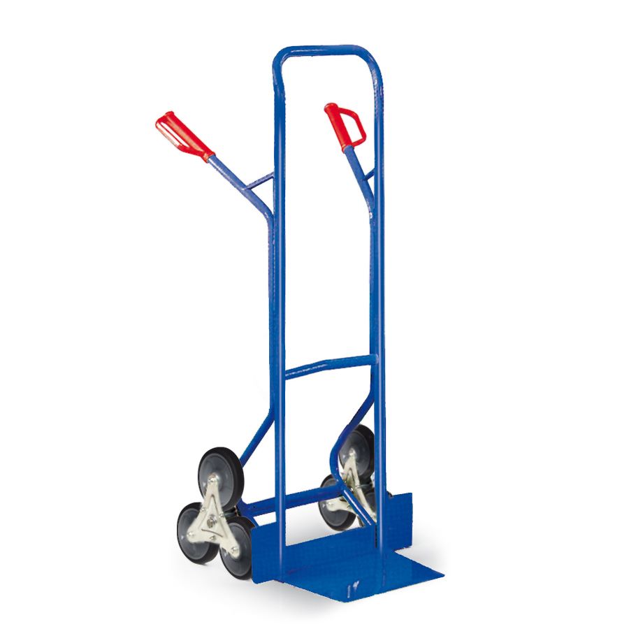 Produktbild Rotauro Treppen Stapelkarre Dreistern bis 300 kg Schaufel 380 x 250 mm RAL 5010 bild 1