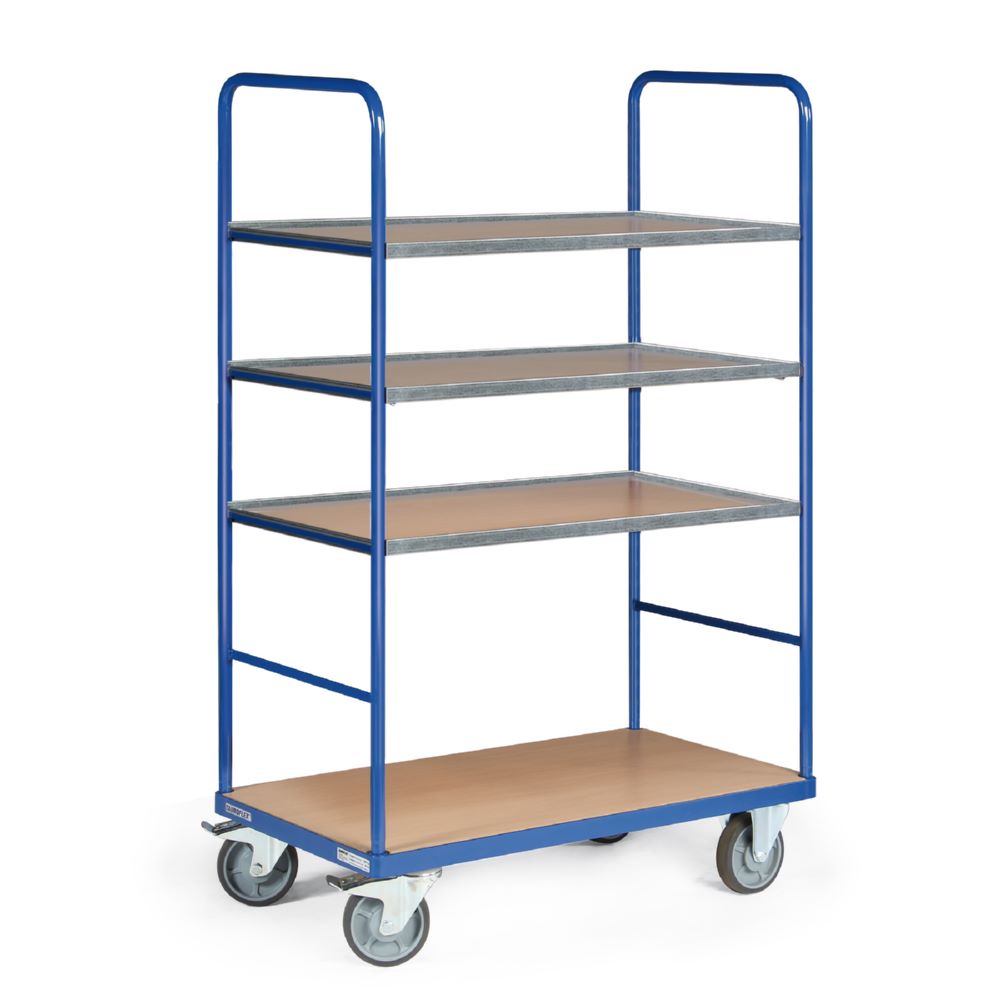 Produktbild Tauroflex Etagenwagen Basic 4 offene Etagen bis 500 kg 800 x 1390 x 1760 mm
