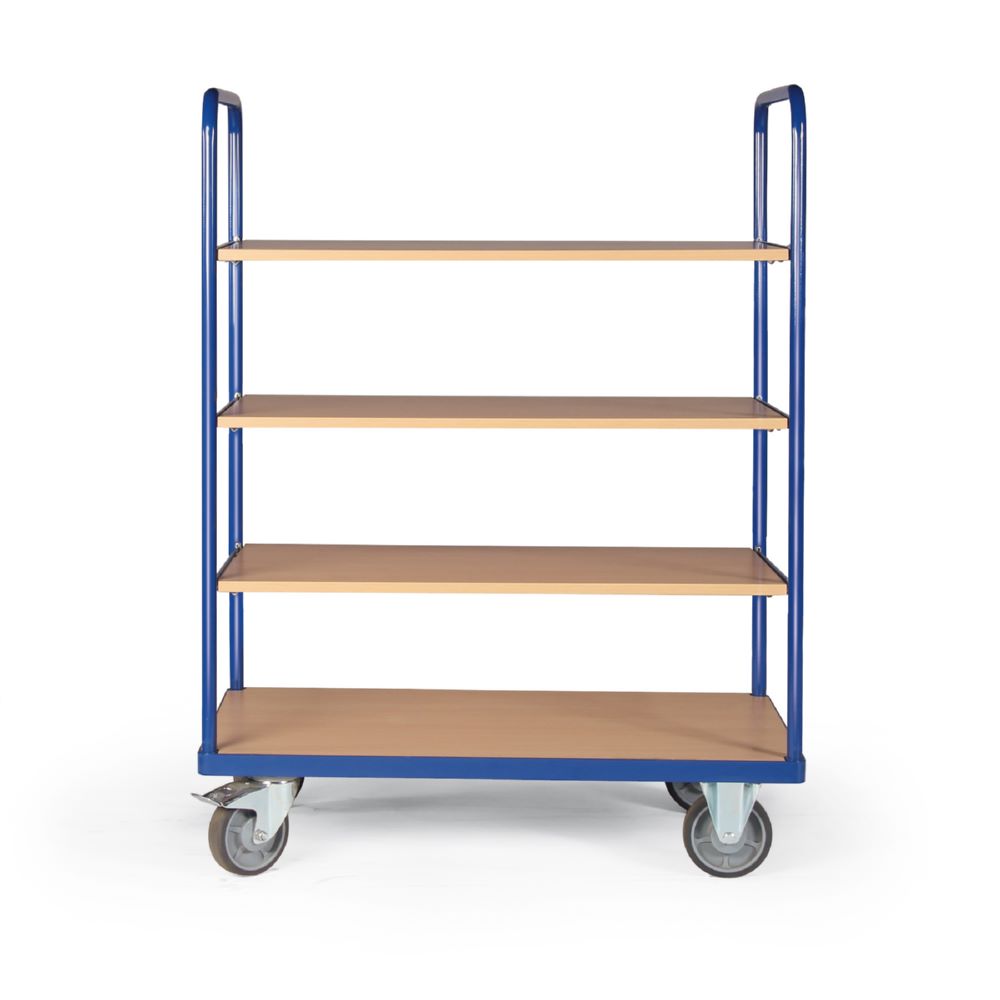 Produktbild Tauroflex Etagenwagen Basic 4 Etagen mit TPE Bereifung 700 x 1190 x 1460 mm bild 2