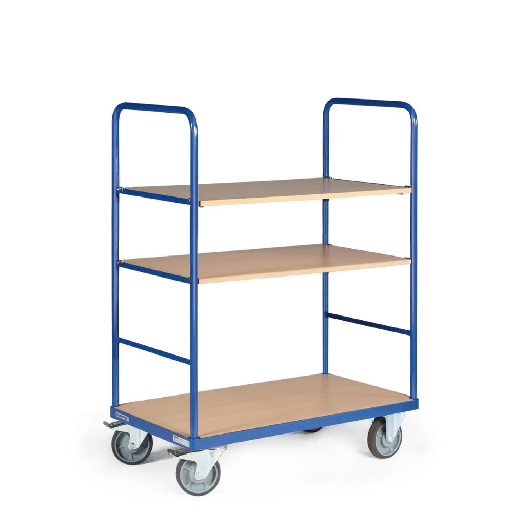 Produktbild Tauroflex Etagenwagen Basic 3 offene Etagen bis 500 kg Last 700 x 1190 x 1460 mm