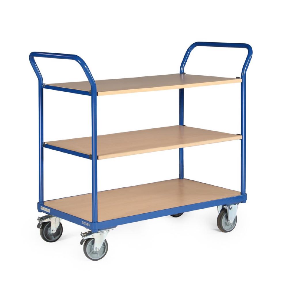 Produktbild Tauroflex Etagenwagen basic 3 Ladeflächen bis 250 kg 1000 x 600 mm ohne Bordkante bild 3
