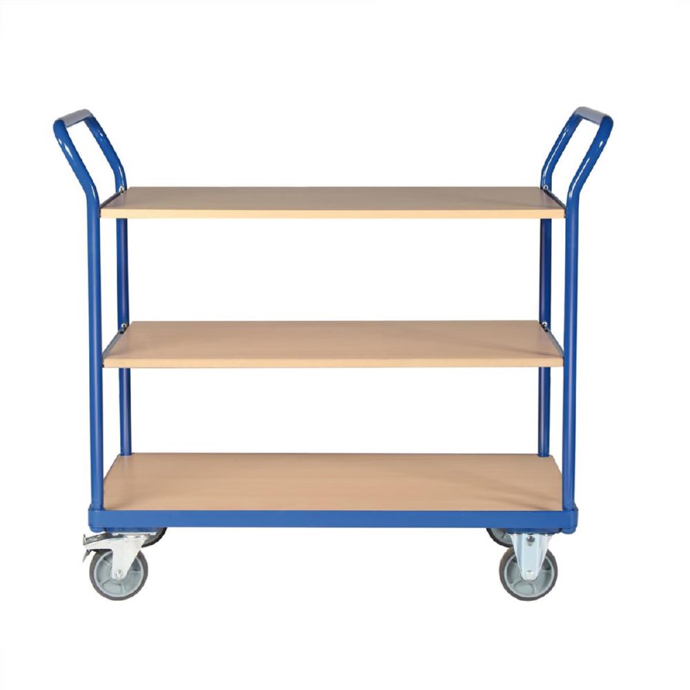 Produktbild Tauroflex Etagenwagen basic 3 Ladeflächen bis 250 kg 1000 x 600 mm ohne Bordkante bild 4