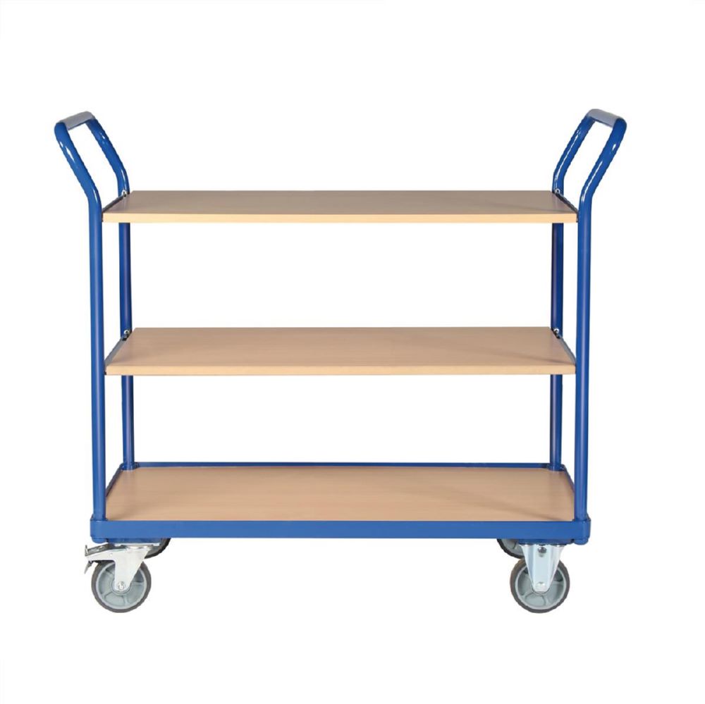Produktbild Tauroflex Etagenwagen Modell basic 3 Ladeflächen 600 x 1265 x 1017 mm bild 4