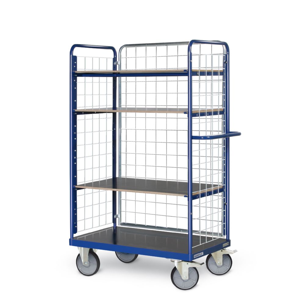 Produktbild Tauroflex Etagenwagen F6 mit Lenk und Bockrollen 4 Ladeflächen 800 x 1390 x 1800 mm bild 2