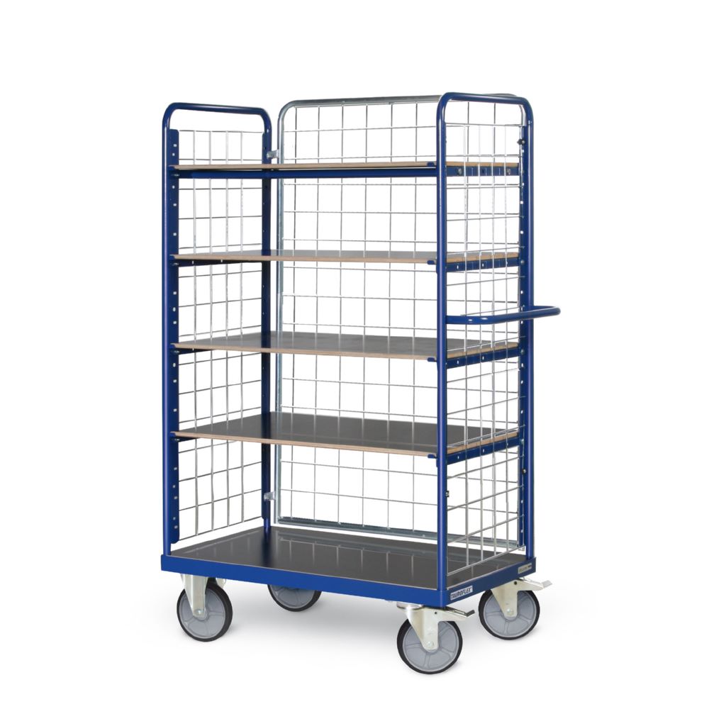 Produktbild Tauroflex Etagenwagen F6 mit Lenk und Bockrollen 5 Ladeflächen 600 x 1190 x 1800 mm bild 2