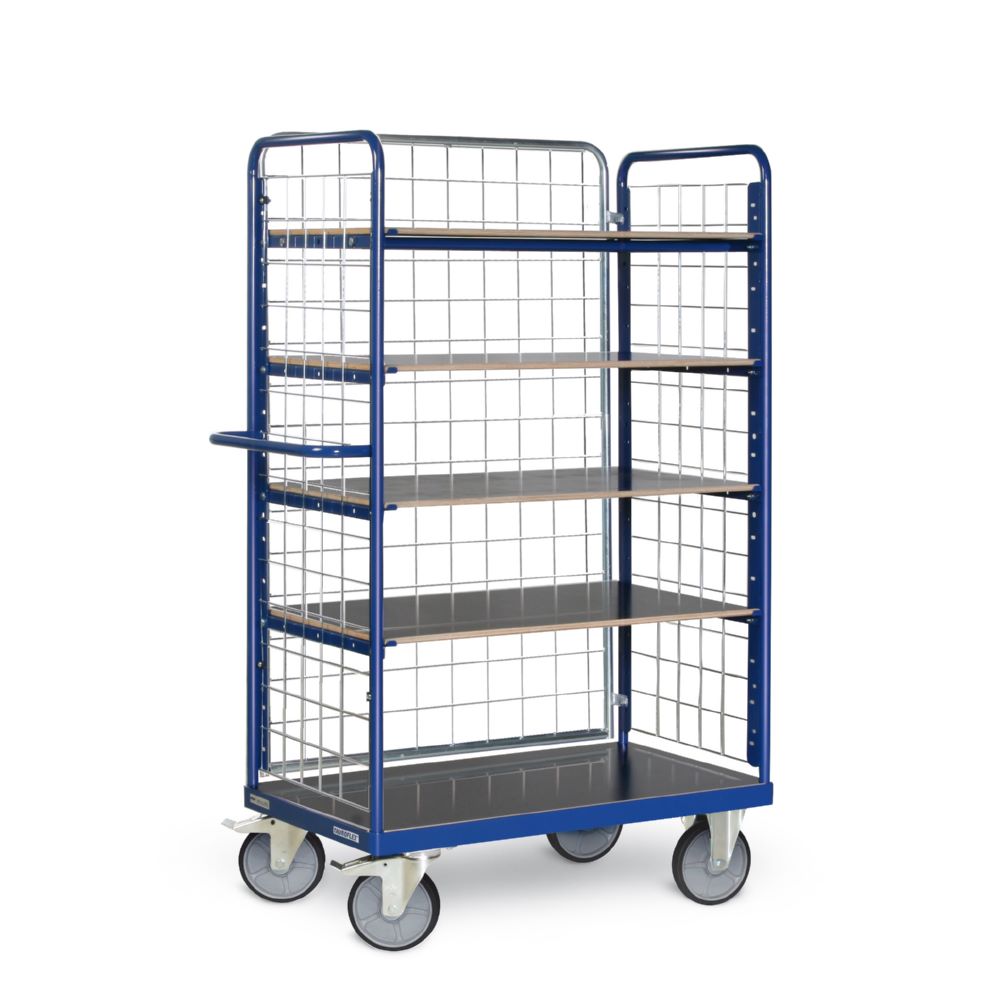 Produktbild Tauroflex Etagenwagen F6 mit Lenk und Bockrollen 5 Ladeflächen 700 x 1190 x 1800 mm