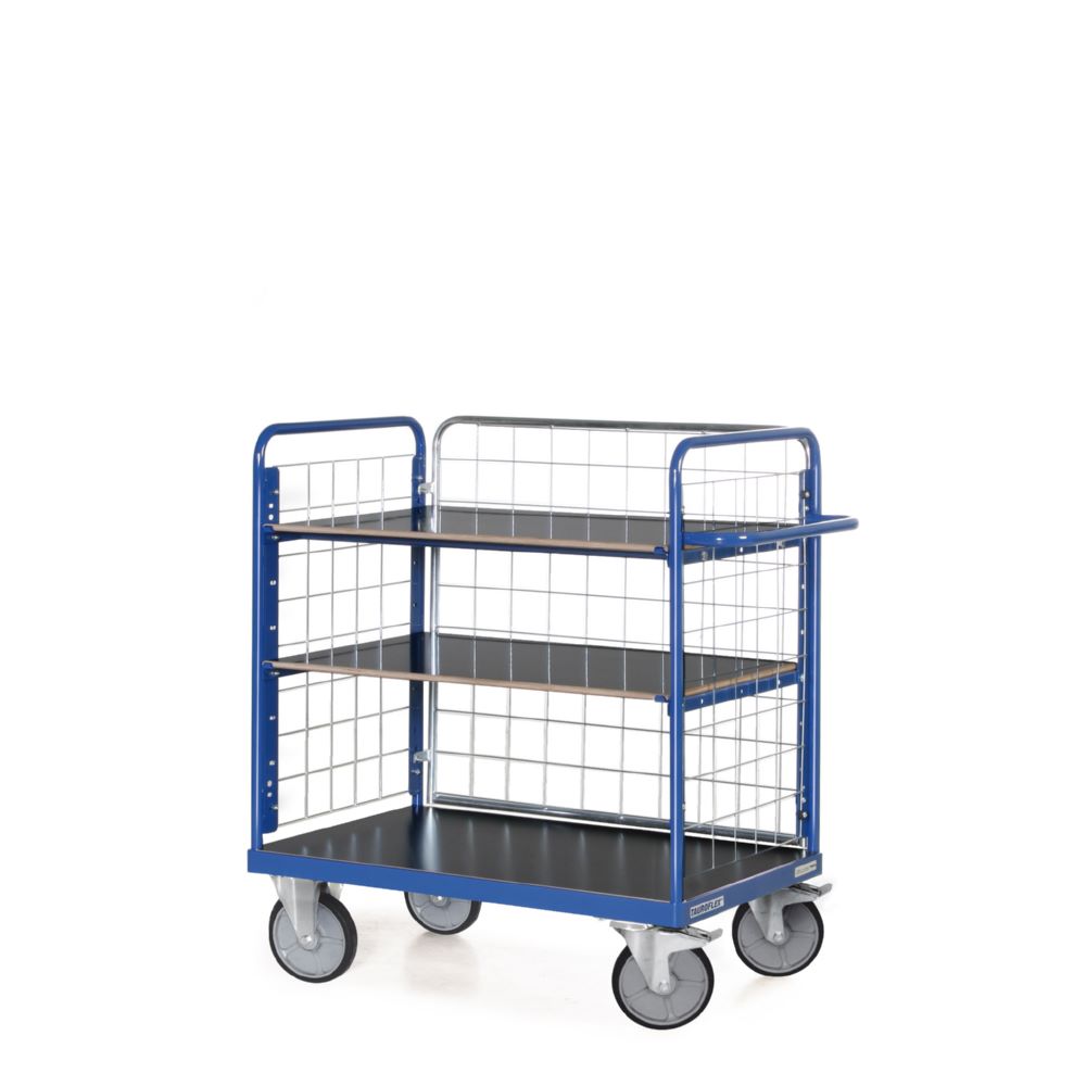 Produktbild Tauroflex Etagenwagen F6 3 Ladeflächen 3 Gitter 800 x 1390 x 1200 mm bild 2