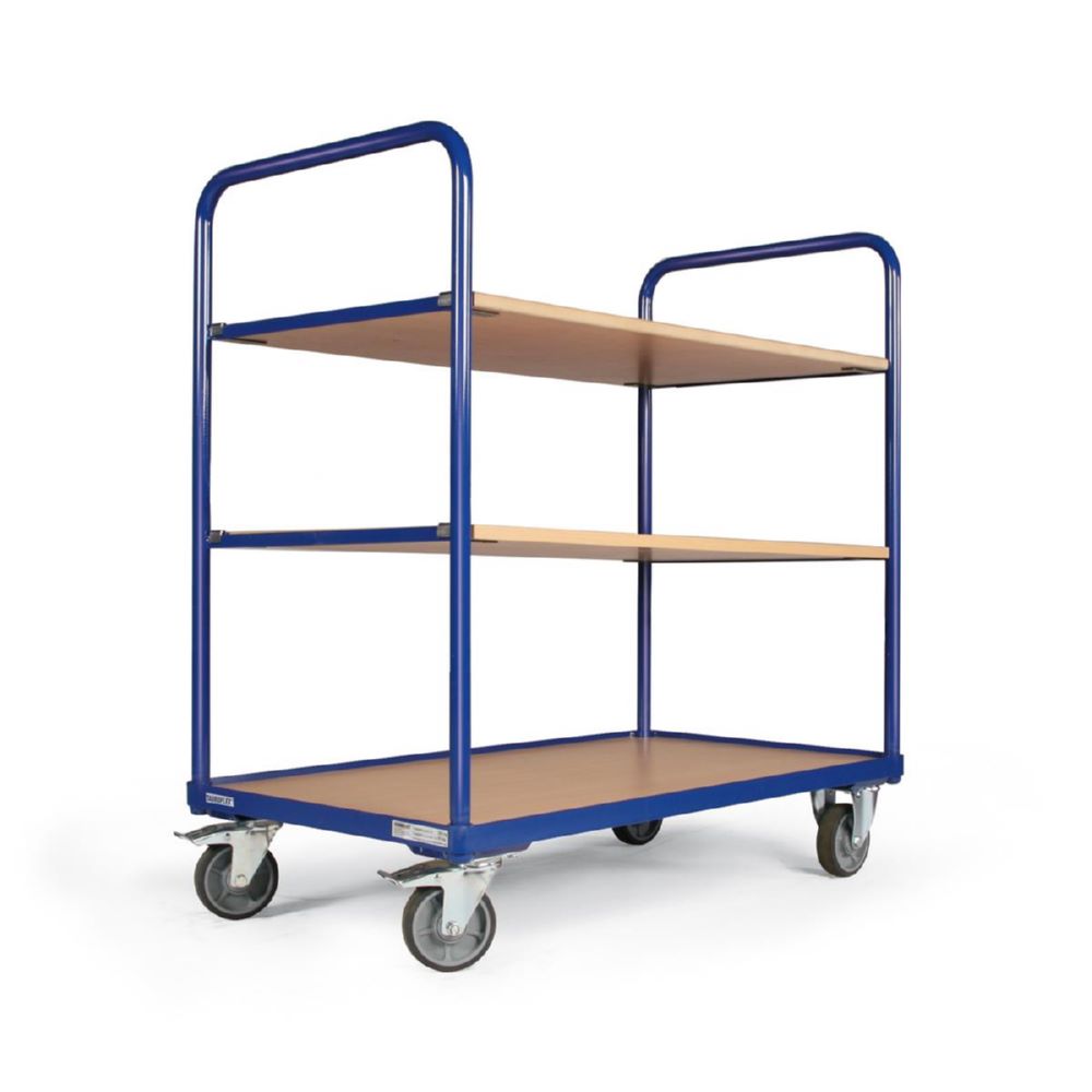 Produktbild Tauroflex Etagenwagen F2 mit Traglast bis 250 kg 3 Etagen 600 x 1175 x 1125 mm