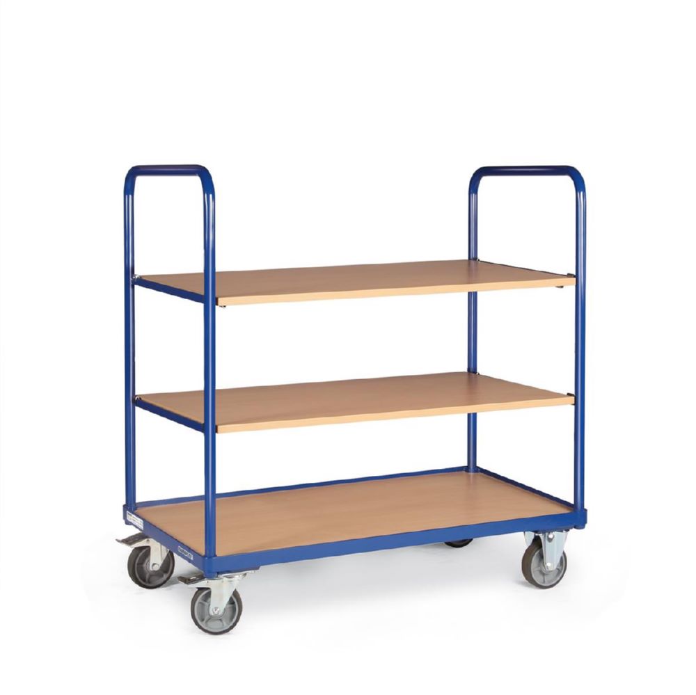 Produktbild Tauroflex Etagenwagen F2 mit Traglast bis 250 kg 3 Etagen 600 x 1175 x 1125 mm bild 3