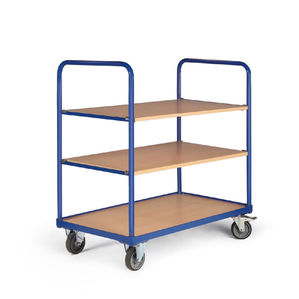 Produktbild Tauroflex Etagenwagen F2 mit Traglast bis 250 kg 3 Etagen 600 x 1175 x 1125 mm bild 4