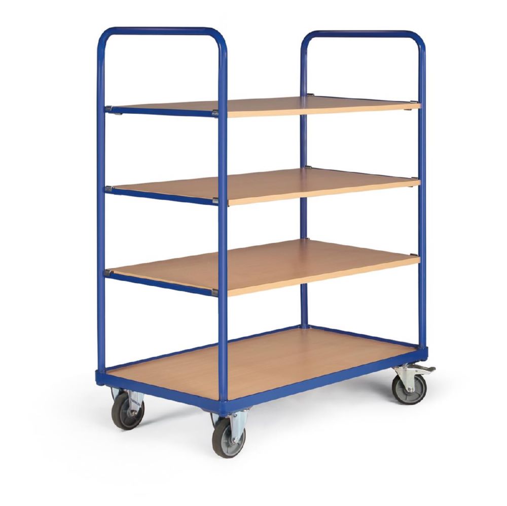 Produktbild Tauroflex Etagenwagen F2 Traglast bis 250 kg 4 Etagen 500 x 1025 x 1425 mm bild 4