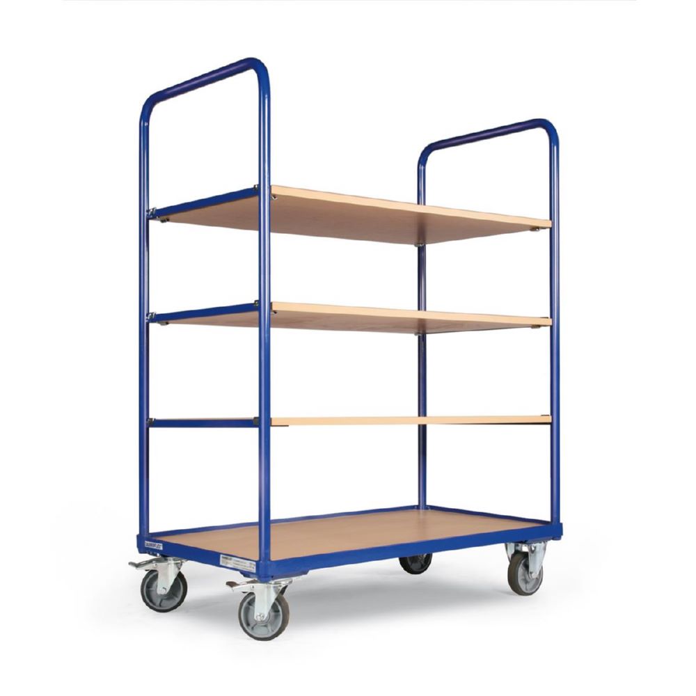 Produktbild Tauroflex Etagenwagen F2 Traglast bis 250 kg 4 Etagen 600 x 1175 x 1425 mm