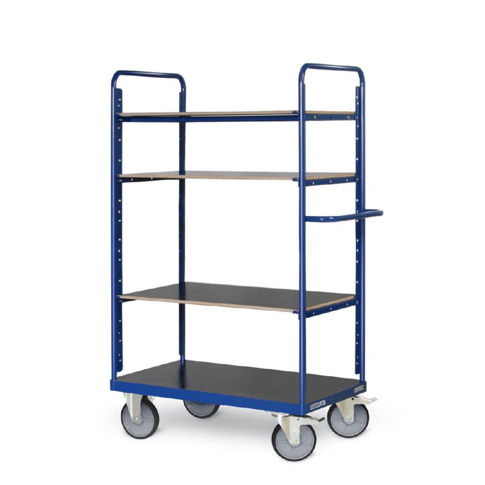 Produktbild Tauroflex Etagenwagen F6 4 Ladeflächen je 90 kg 600 x 1190 x 1800 mm bild 2