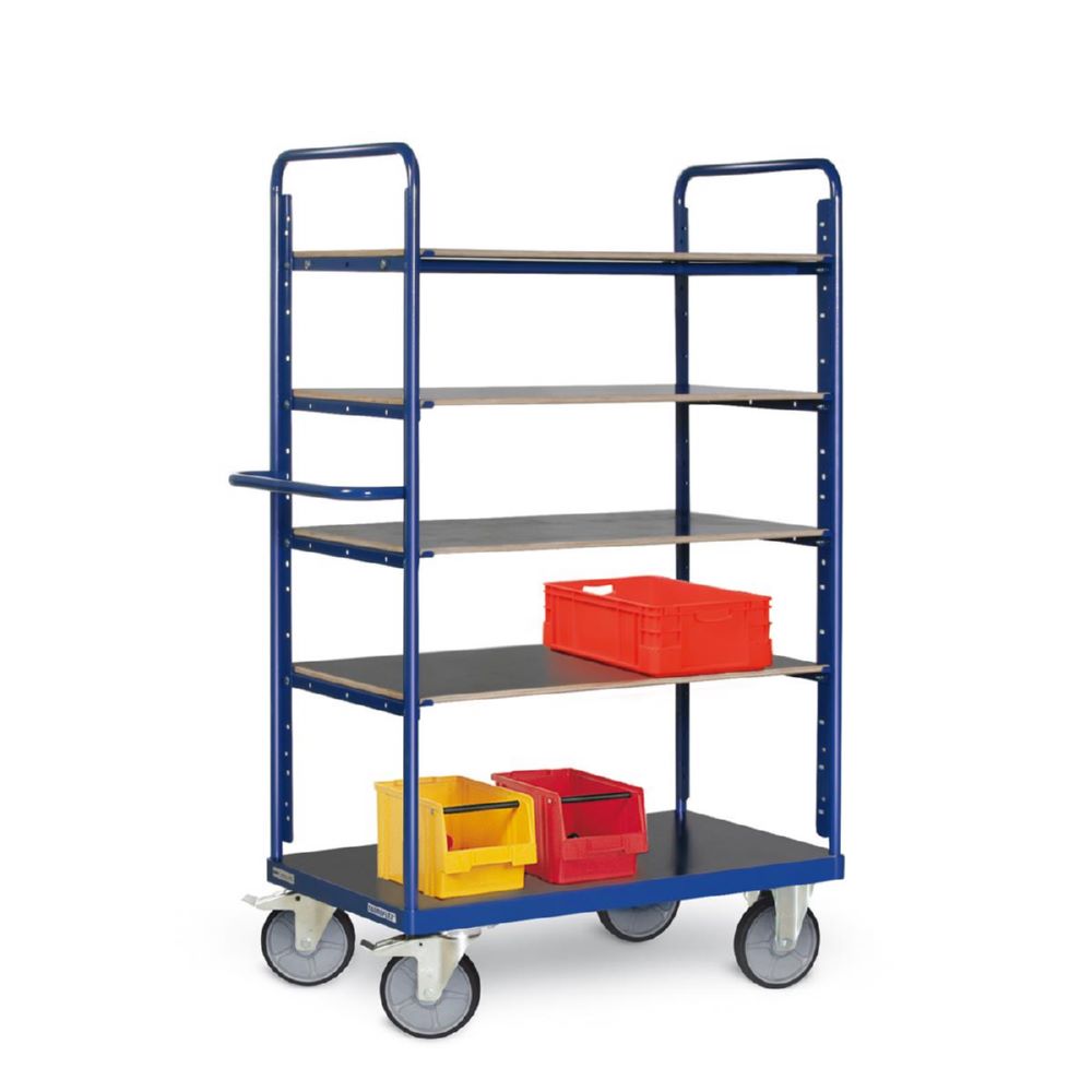 Produktbild Tauroflex Etagenwagen F6 5 Ladeflächen je 90 kg 700 x 1190 x 1800 mm bild 3