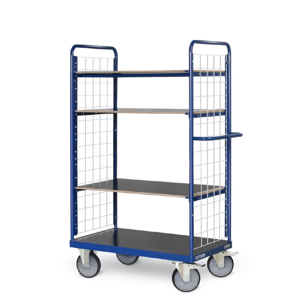 Produktbild Tauroflex Etagenwagen F6 4 Ladeflächen mit Gitter 600 x 1190 x 1800 mm bild 2