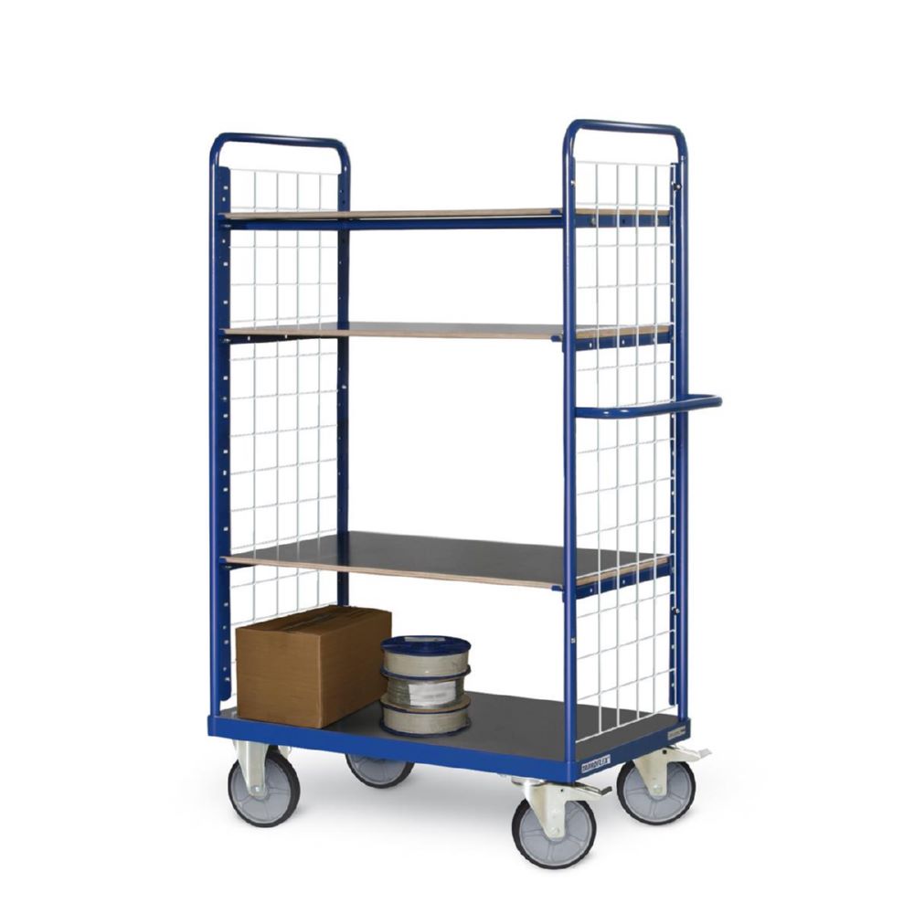 Produktbild Tauroflex Etagenwagen F6 4 Ladeflächen mit Gitter 700 x 1190 x 1800 mm bild 4