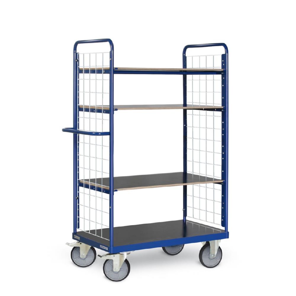 Produktbild Tauroflex Etagenwagen F6 4 Ladeflächen mit Gitter 800 x 1390 x 1800 mm bild 1
