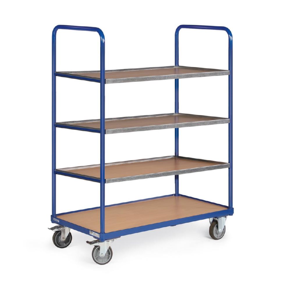 Produktbild Tauroflex Etagenwagen Modell F2 Traglast 250 kg 4 Etagen 600 x 1175 x 1425 mm