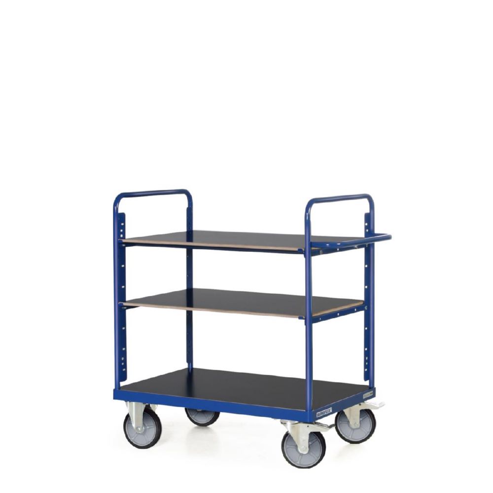 Produktbild Tauroflex Etagenwagen F6 3 Ladeflächen je 90 kg 500 x 1040 x 1160 mm bild 2