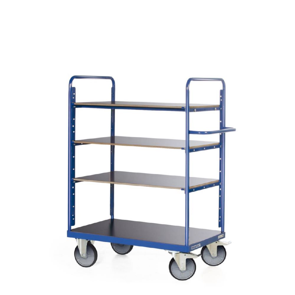 Produktbild Tauroflex Etagenwagen F6 4 Ladeflächen je 90 kg 700 x 1190 x 1500 mm bild 2