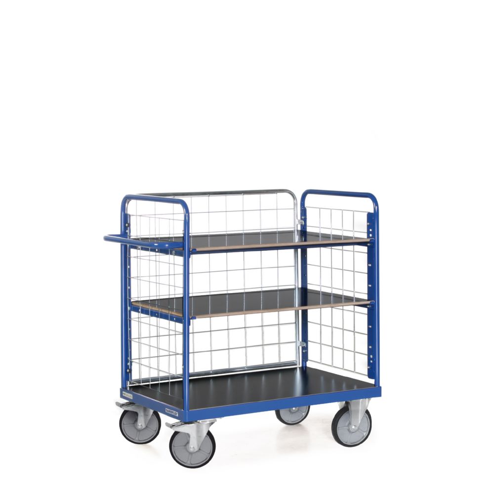 Produktbild Tauroflex Etagenwagen F6 3 Ladeflächen mit Gitter 500 x 1040 x 1160 mm