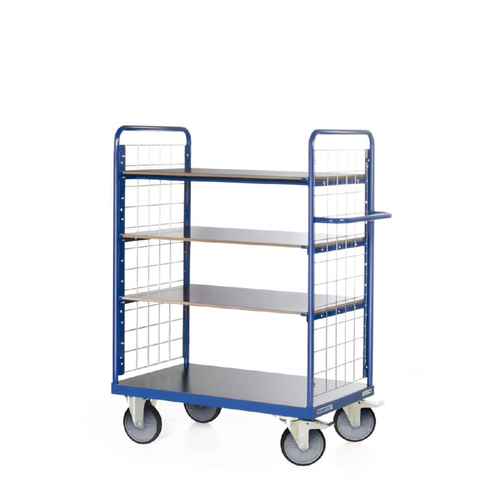 Produktbild Tauroflex Etagenwagen F6 4 Ladeflächen je 90 kg 500 x 1040 x 1460 mm bild 2