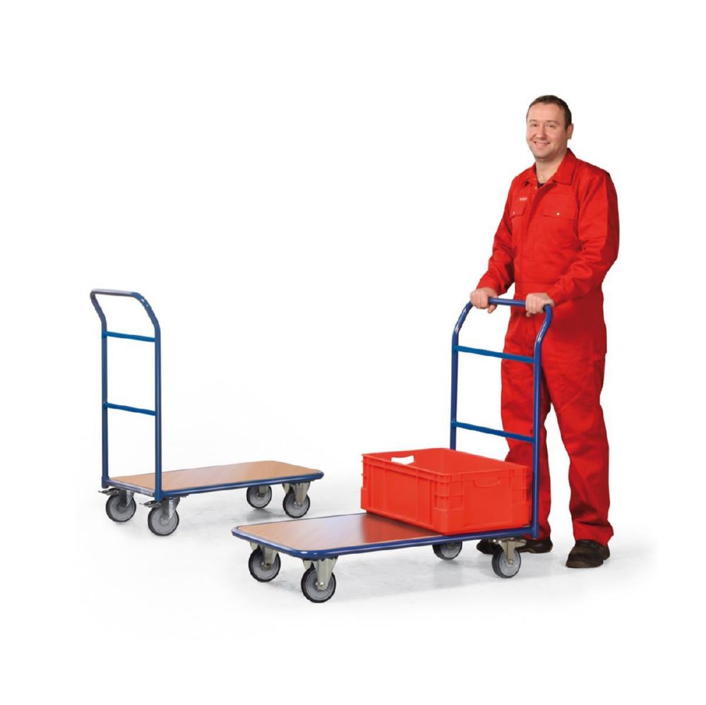 Produktbild Tauroflex Magazinwagen basic mit robustem Schiebebügel Last 250 kg 500 x 965 x 1015 mm bild 2