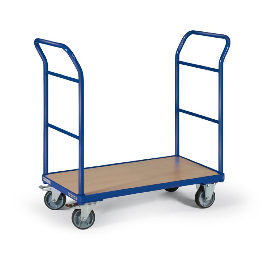Produktbild Tauroflex Plattformwagen basic 2 robuste Schiebebügel 500 x 1015 x 1115 mm bild 2