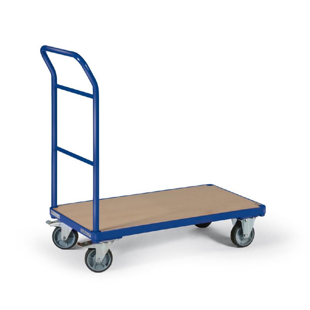 Produktbild Tauroflex Plattformwagen basic 2 Lenkrollen 2 Bockrollen 600 x 1175 x 1015 mm bild 3
