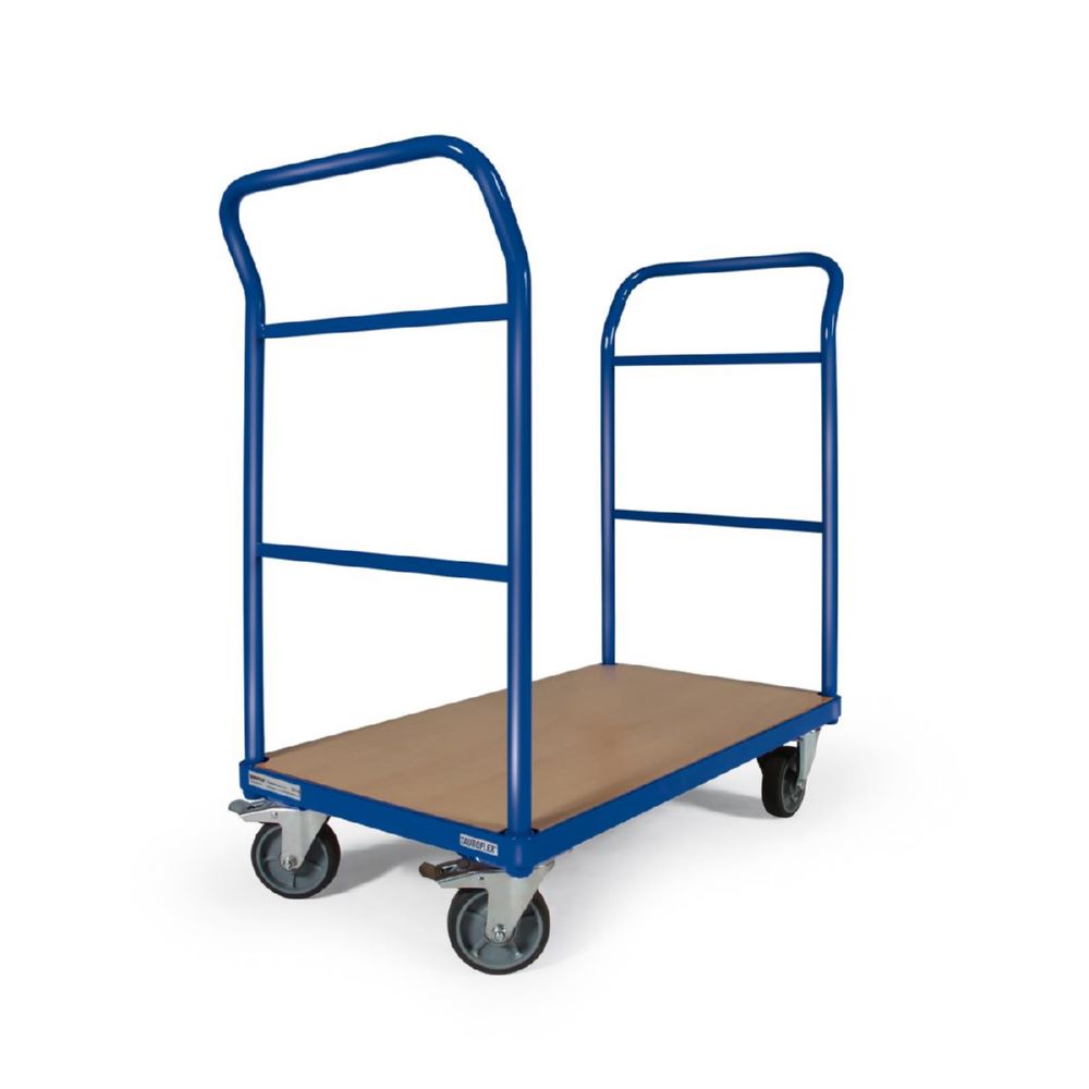 Produktbild Tauroflex Plattformwagen 2 robuste Schiebebügel 250 kg Last 500 x 1115 x 1015 mm bild 1