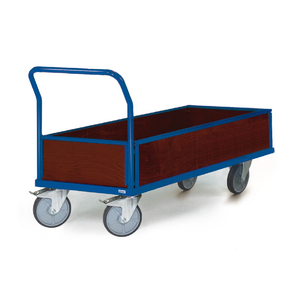 Produktbild Tauroflex Plattformwagen F6 mit Bordwänden 600 kg Traglast 800 x 1338 x 1090 mm