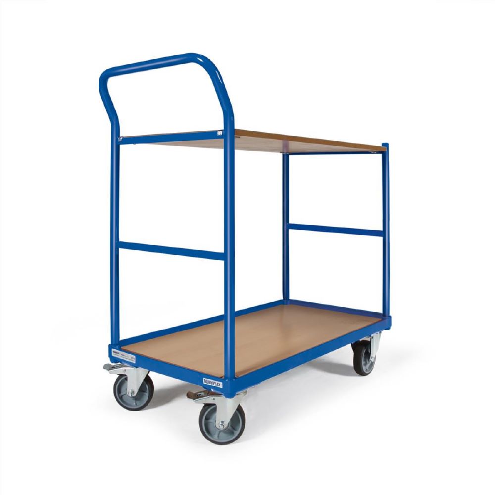 Produktbild Tauroflex Tischwagen basic Serie F 250 2 Ladeflächen mit Rollen 500 x 1025 x 835 mm bild 1