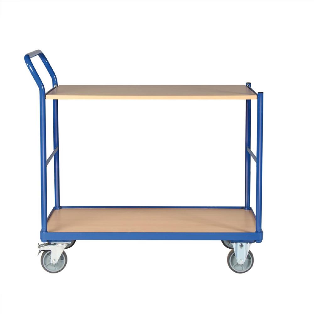 Produktbild Tauroflex Tischwagen basic Serie F 250 2 Ladeflächen mit Rollen 500 x 1025 x 835 mm bild 2