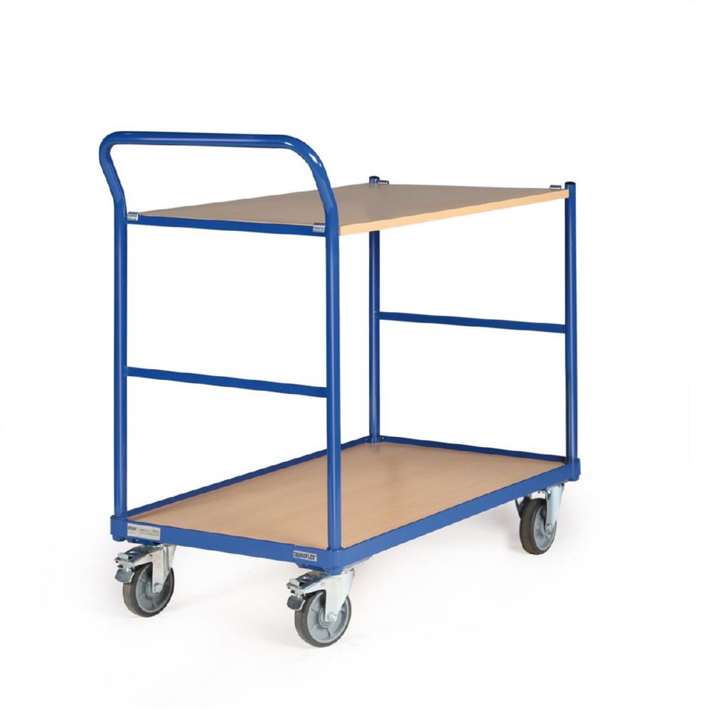 Produktbild Tauroflex Tischwagen basic Serie F 250 2 Ladeflächen mit Rollen 500 x 1025 x 835 mm bild 4