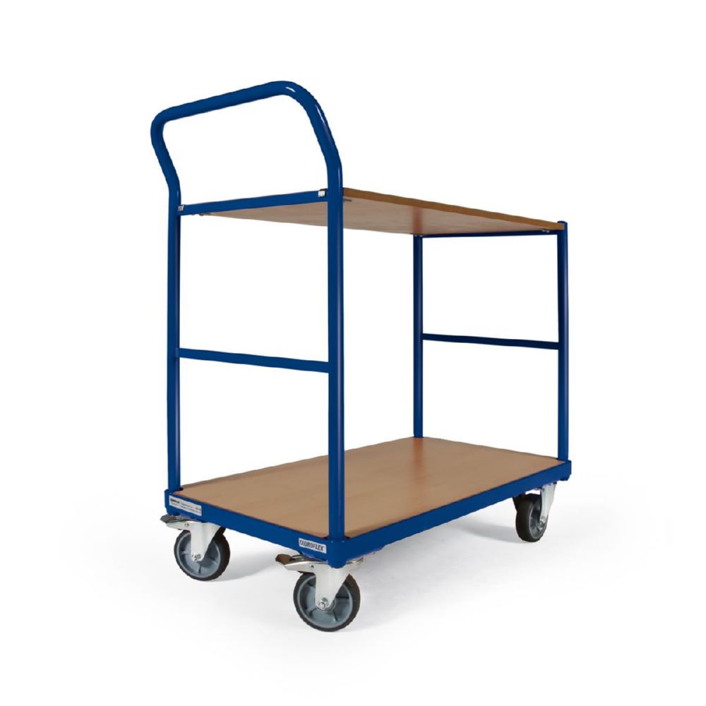 Produktbild Tauroflex Tischwagen basic Serie F 250 Ladeflächen aus MDF Platten 500 x 1025 x 1015 mm bild 1