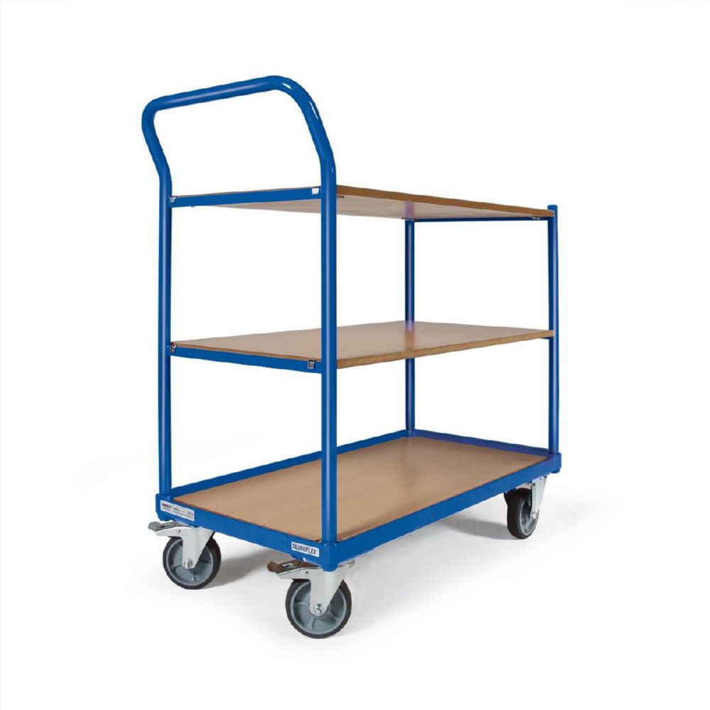 Produktbild Tauroflex Tischwagen basic Serie F 250 3 robuste Ladeflächen 600 x 1175 x 835 mm bild 1