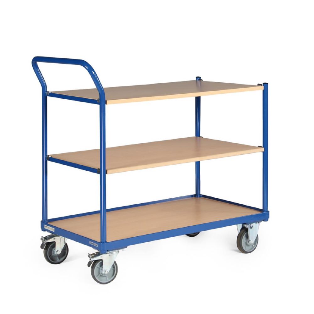 Produktbild Tauroflex Tischwagen basic Serie F 250 3 robuste Ladeflächen 600 x 1175 x 835 mm bild 3