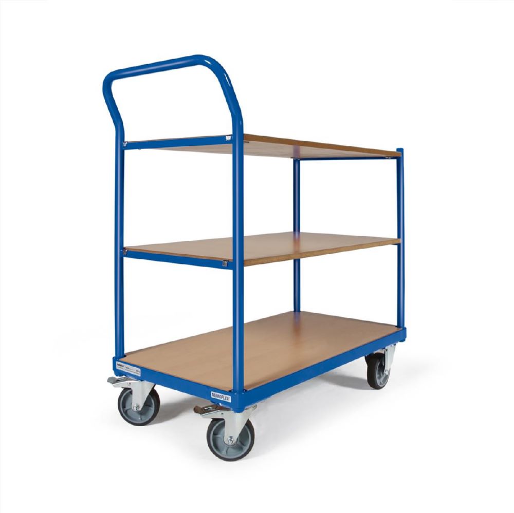 Produktbild Tauroflex Tischwagen basic Serie F 250 3 robuste Ladeflächen 500 x 1025 x 1015 mm