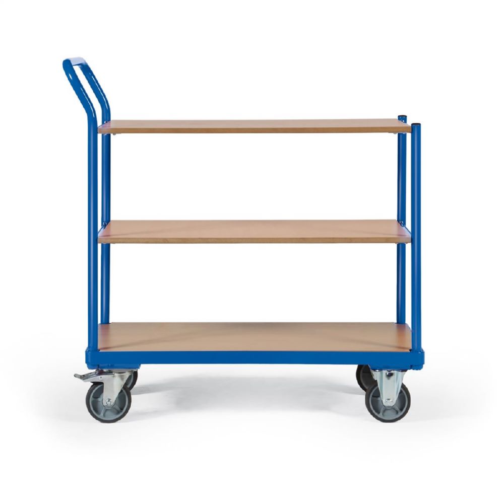 Produktbild Tauroflex Tischwagen basic Serie F 250 3 robuste Ladeflächen 500 x 1025 x 1015 mm bild 2