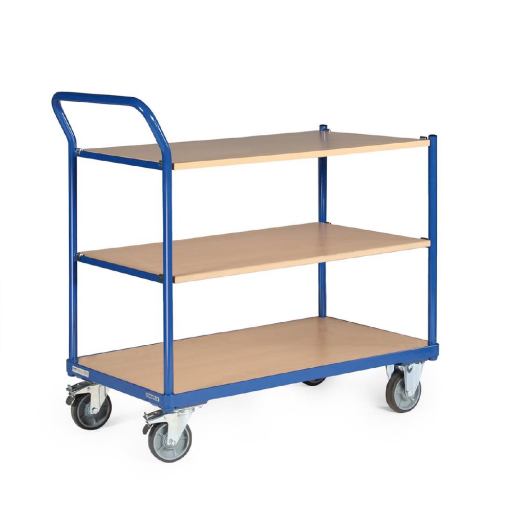 Produktbild Tauroflex Tischwagen basic Serie F 250 3 robuste Ladeflächen 500 x 1025 x 1015 mm bild 3