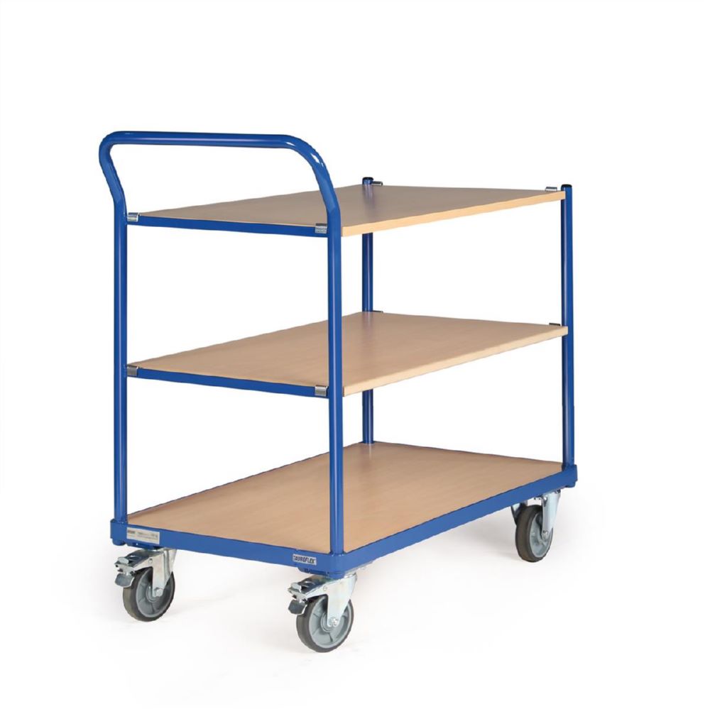 Produktbild Tauroflex Tischwagen basic Serie F 250 3 robuste Ladeflächen 500 x 1025 x 1015 mm bild 4