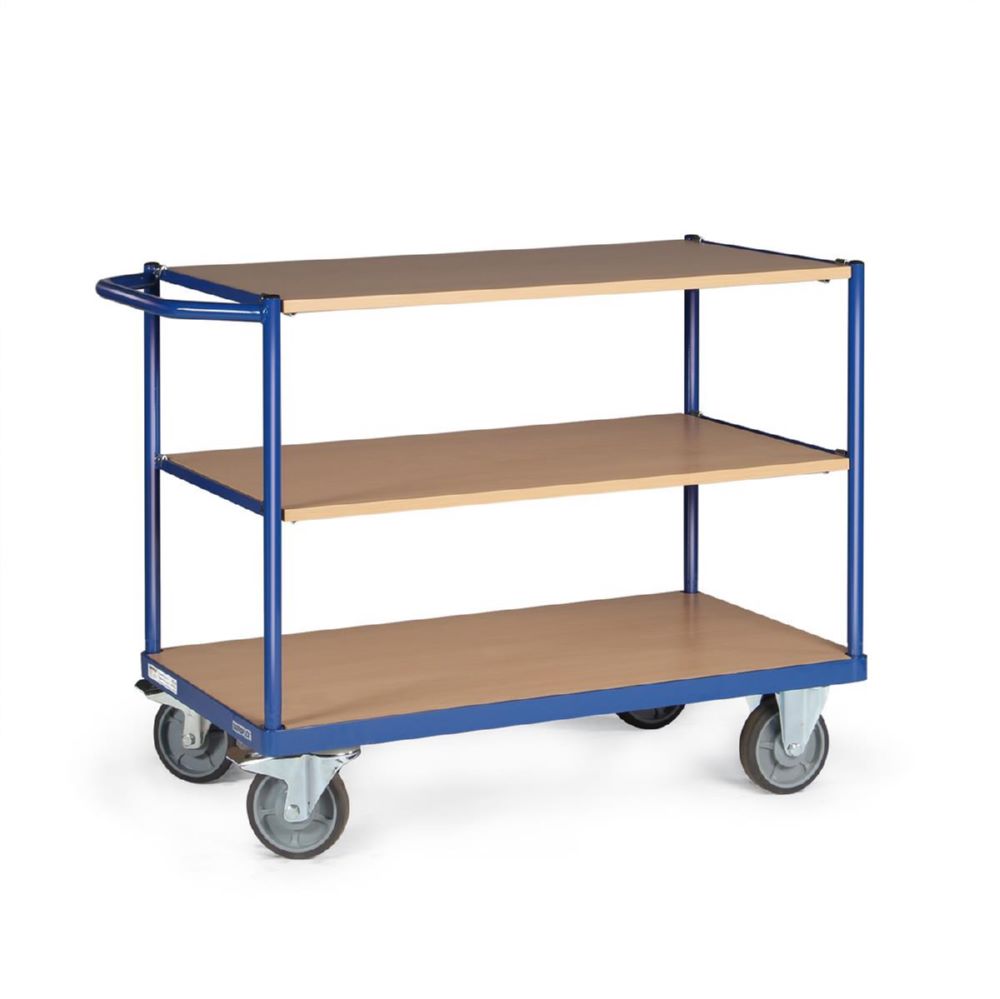 Produktbild Tauroflex Tischwagen basic Serie F Traglast bis 350 kg 3 Etagen 600 x 1185 x 925 mm bild 3