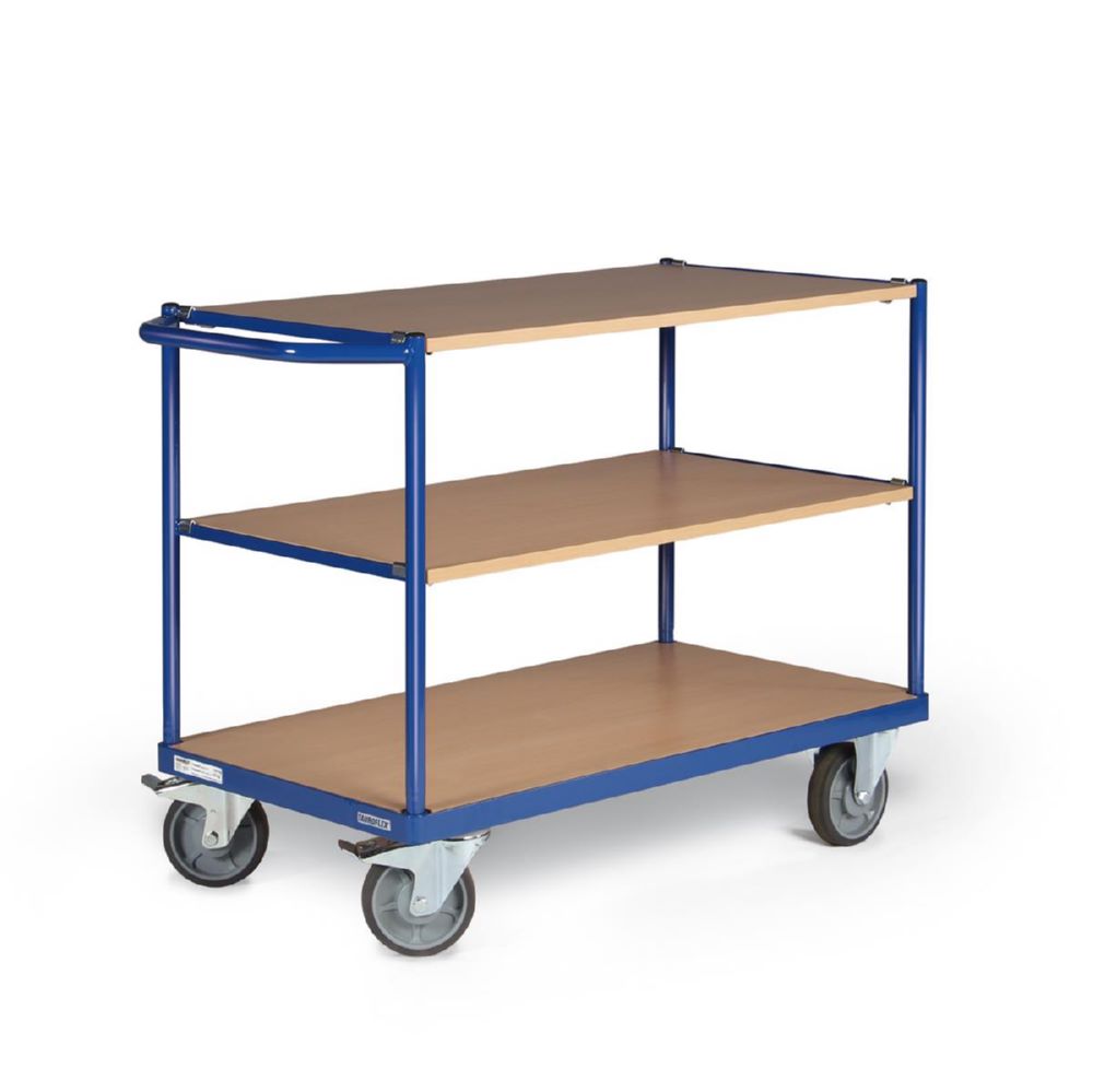 Produktbild Tauroflex Tischwagen basic Serie F Tragfähigkeit bis 350 kg 700 x 1185 x 925 mm bild 4