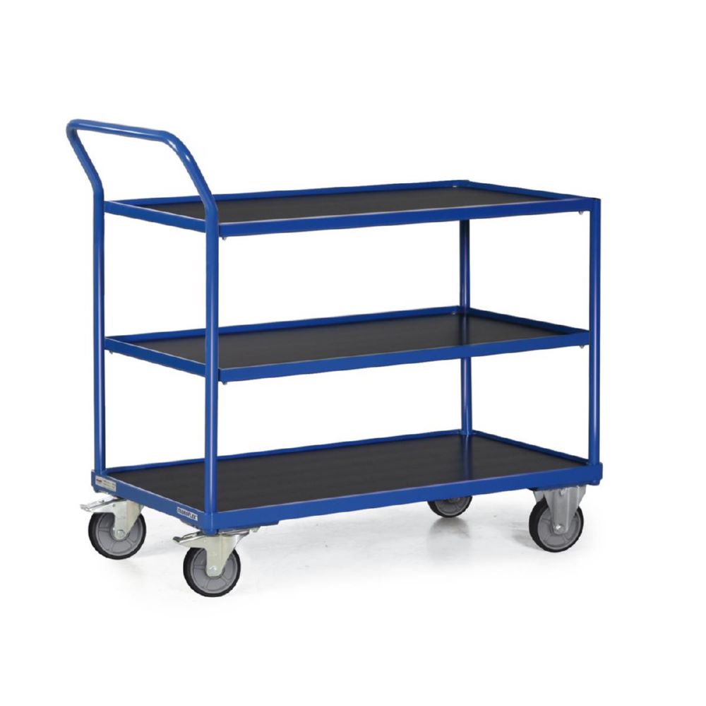 Produktbild Tauroflex Tischwagen F3 3 Ladeflächen mit Schiebegriff 600 x 1175 x 835 mm bild 1