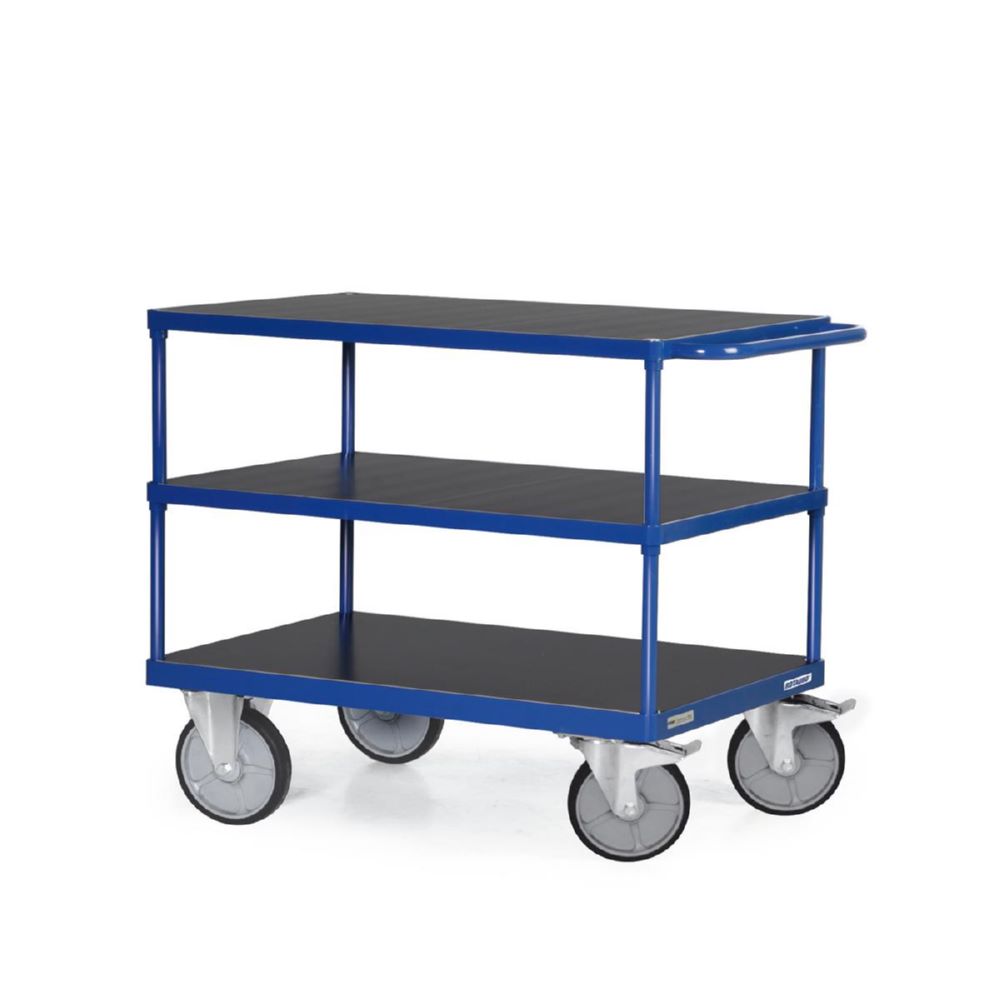 Produktbild Tauroflex Tischwagen F6 3 große Ladeflächen bis 600 kg 800 x 1385 x 925 mm bild 2