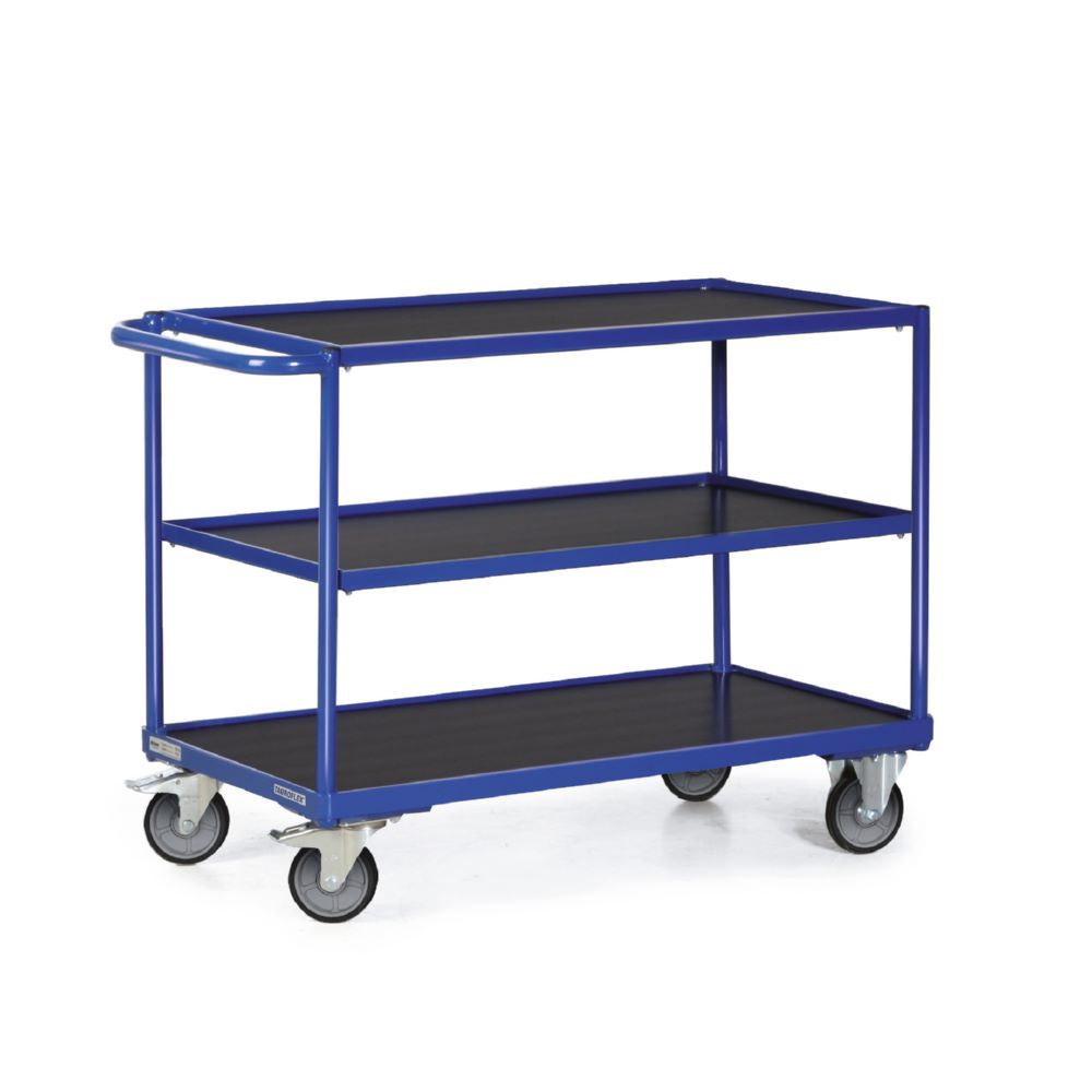 Produktbild Tauroflex Tischwagen F3 mit 3 Ladeflächen und 4 Rollen 500 x 1025 x 835 mm bild 1