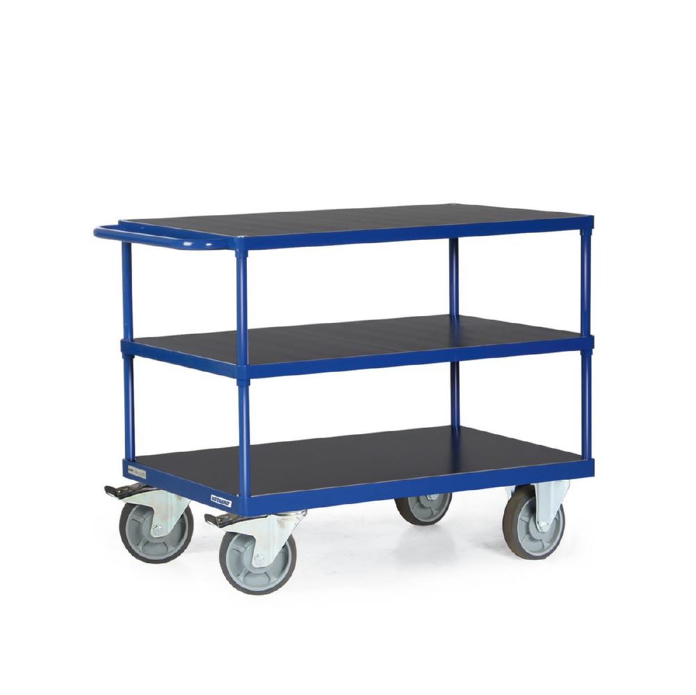 Produktbild Tauroflex Tischwagen F6 3 große Ladeflächen 500 kg Last 500 x 965 x 885 mm