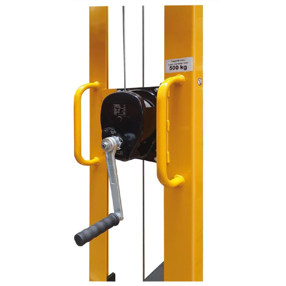 Produktbild Taurolifter Handwindenstapler mit Gabelaufnahme Länge 900 mm Traglast bis 500 kg bild 3