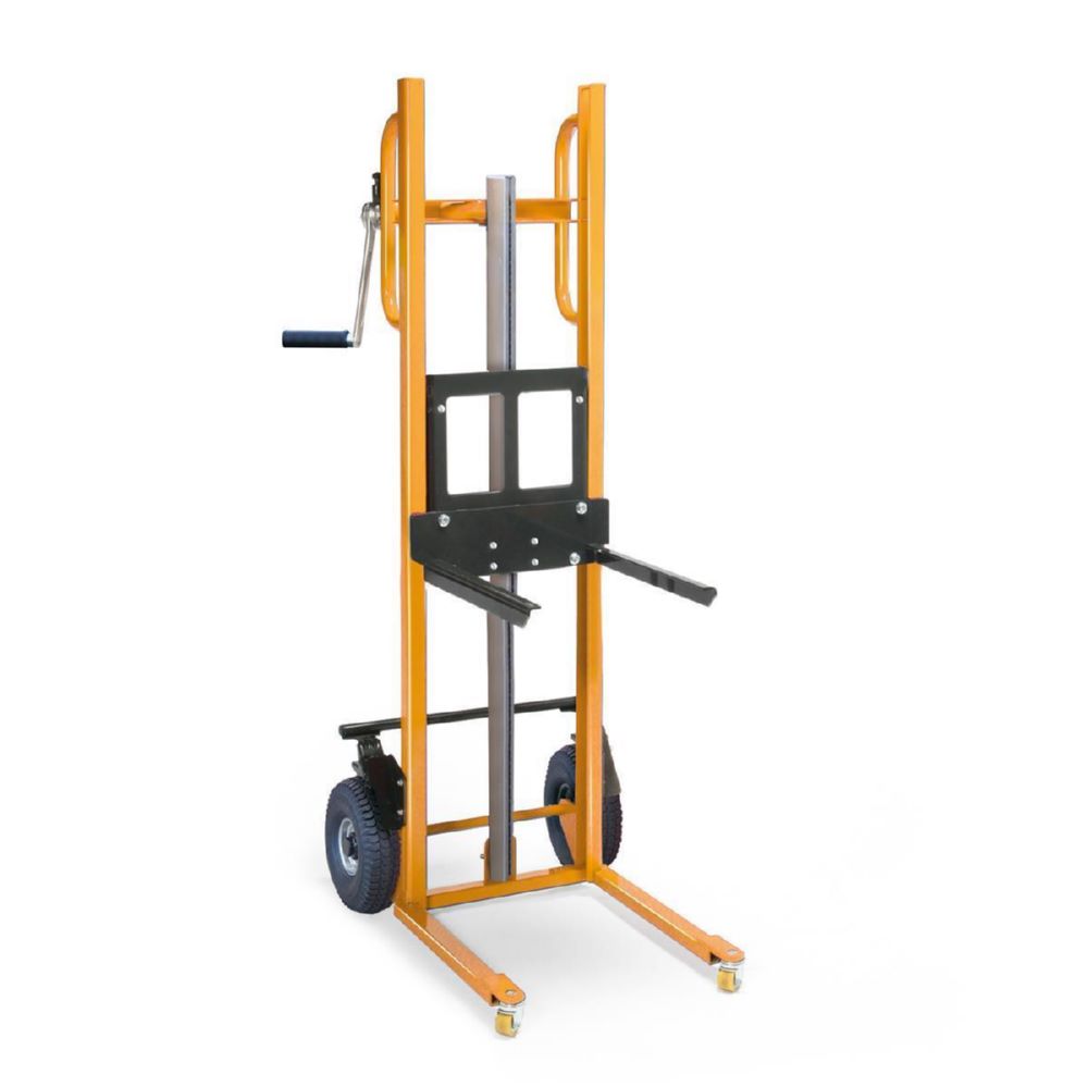 Produktbild Taurolifter Hochhubwagen Hubkarre mit Gabelaufnahme Luftbereifung Traglast 150 kg RAL 1028 bild 2