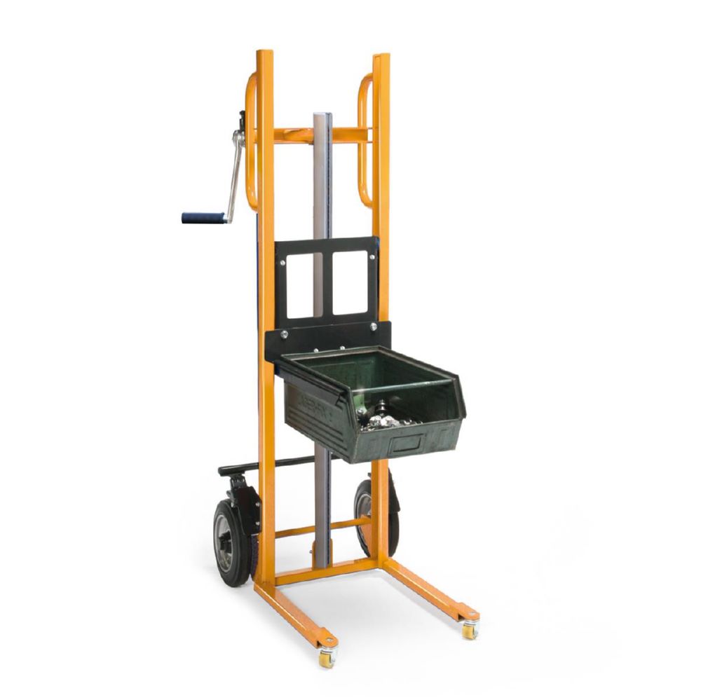 Produktbild Taurolifter Hochhubwagen Hubkarre mit Gabelaufnahme Vollgummi Bereifung Traglast 150 kg bild 4